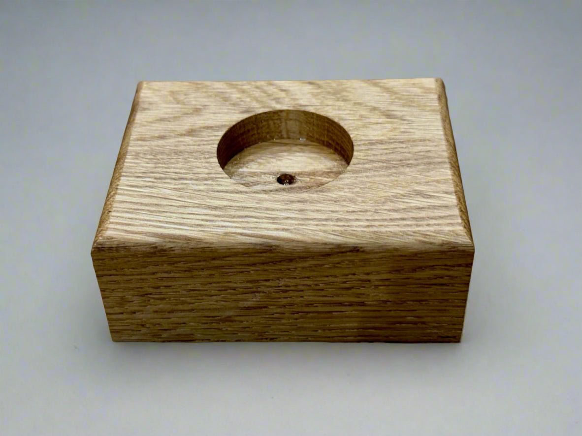 Handmade Wooden Solid Oak Chucky Candle Holders for Tea-lights Centerpiece