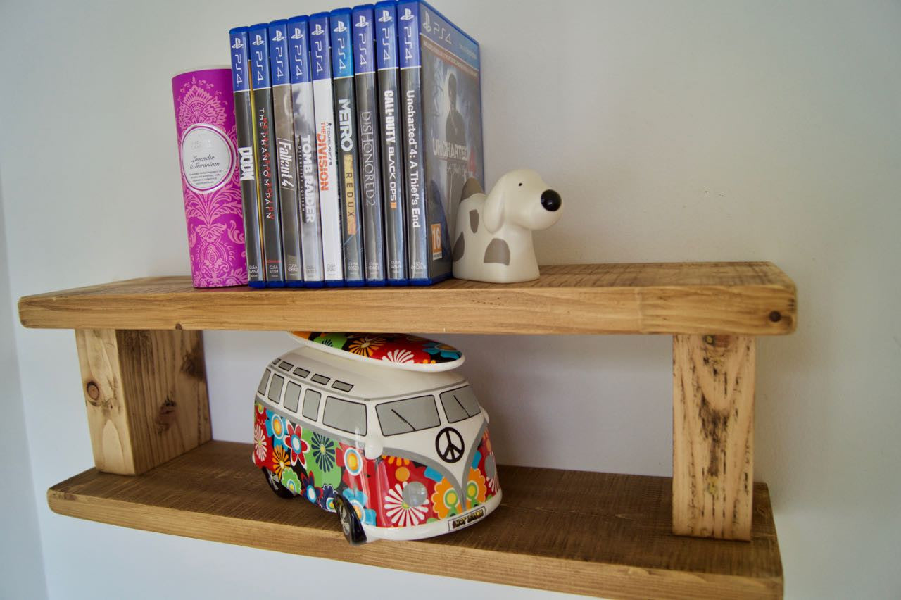 Shabby Chic Farmhouse Style Multi-Purpose Display / Shelving Unit