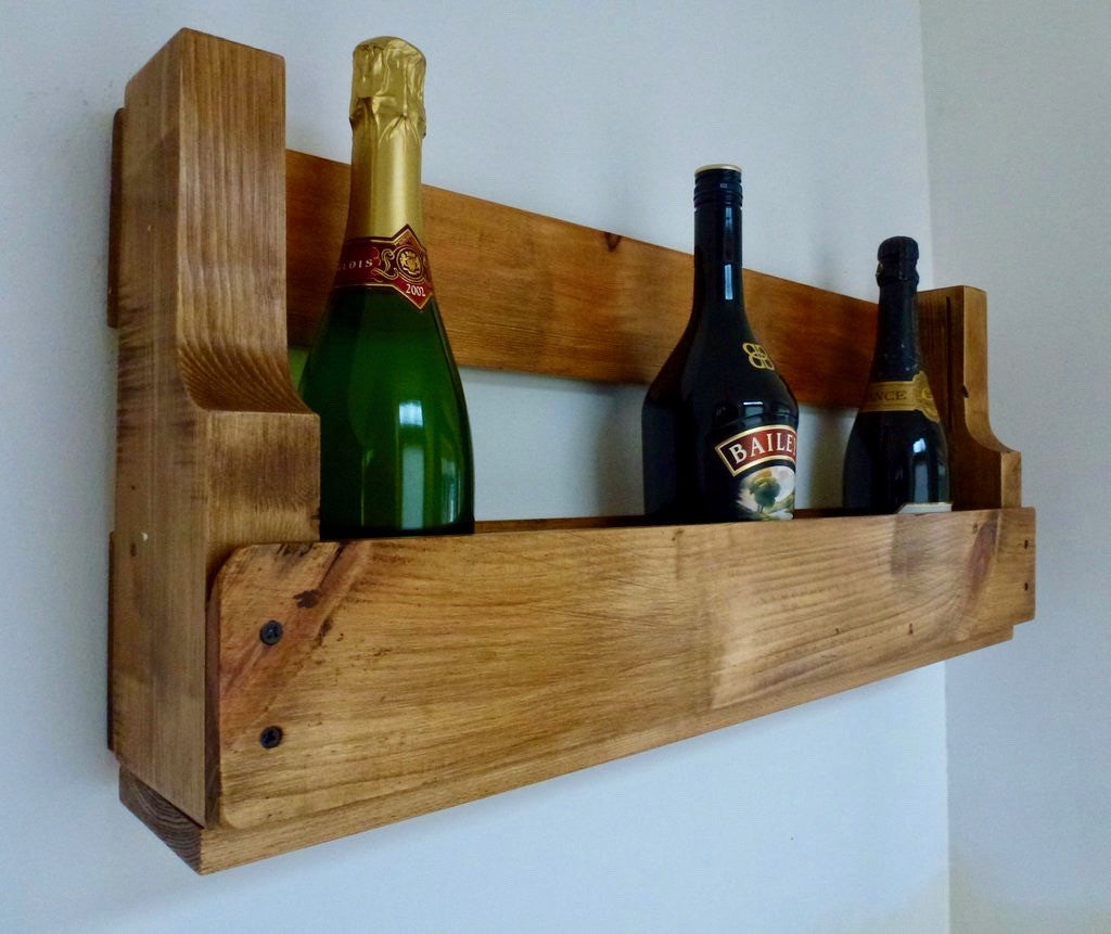 Handmade Rustic Wine Rack