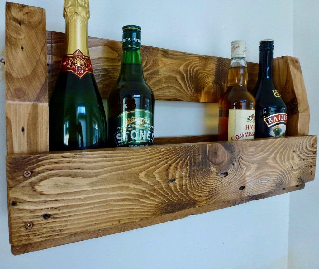 Handmade Upcycled Rustic Wine Rack