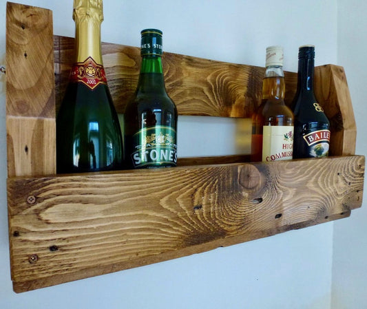 Handmade Upcycled Rustic Wine Rack