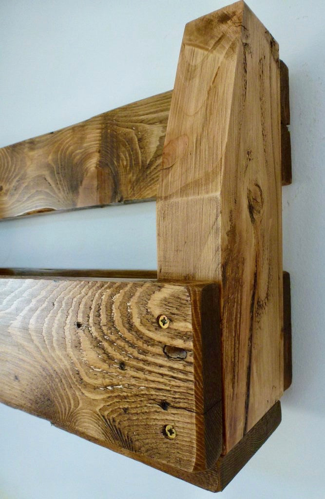 Handmade Upcycled Rustic Wine Rack