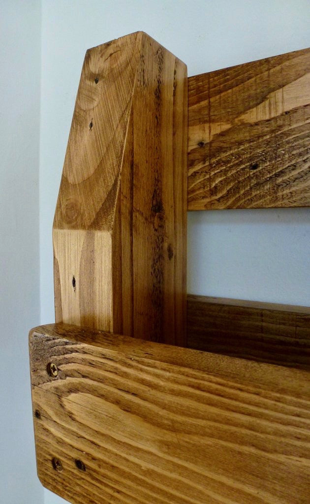 Handmade Upcycled Rustic Wine Rack