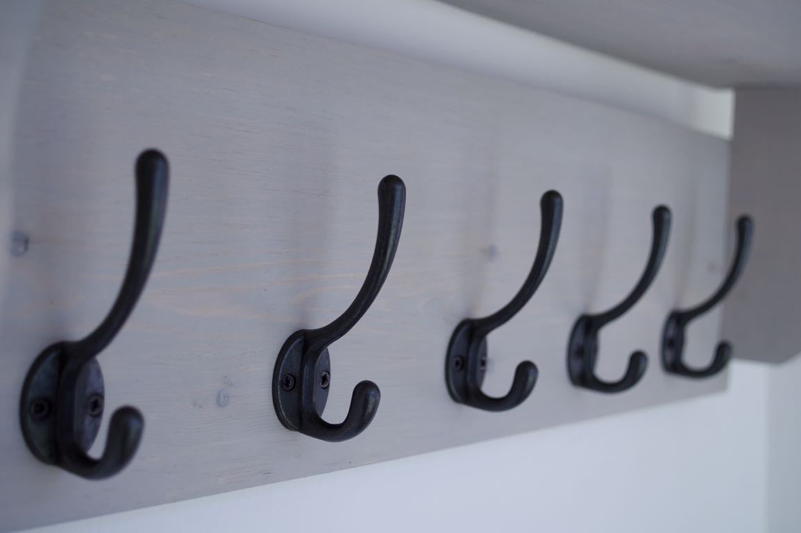 Close up LHS on view of hooks