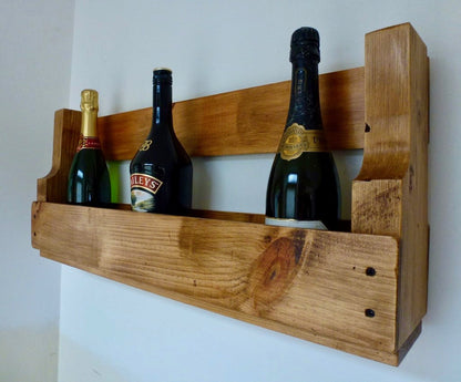 Handmade Rustic Wine Rack