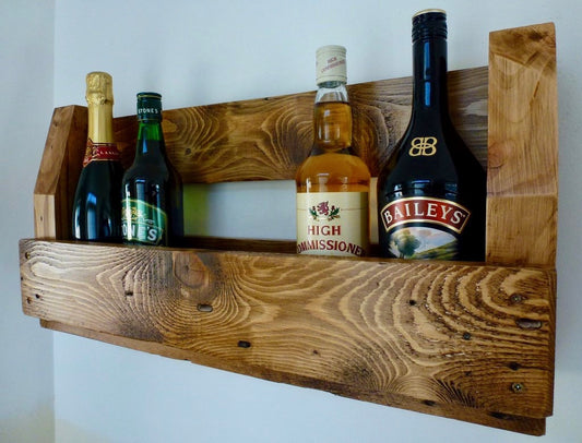 Handmade Upcycled Rustic Wine Rack